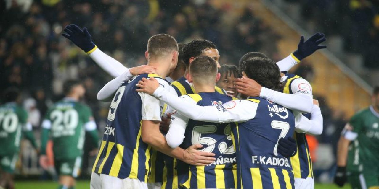 Fenerbahçe, Konyaspor'u farklı mağlup etti: 7-1